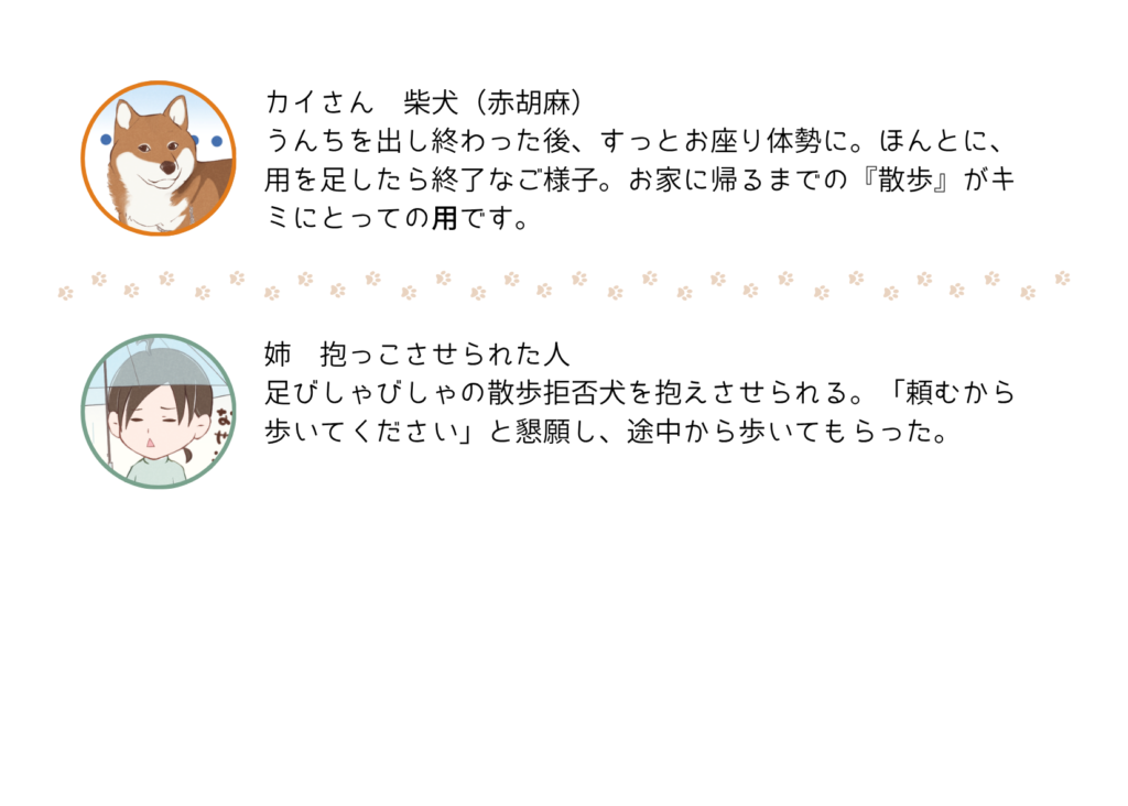 『きっと、あしたも柴日和』の登場キャラクター紹介