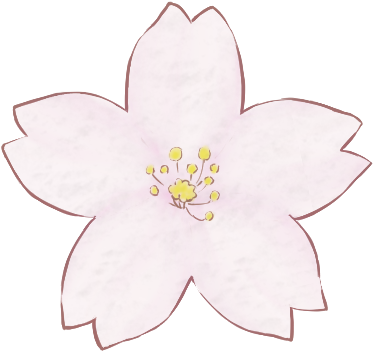 桜 花びら 正面 イラスト 透過