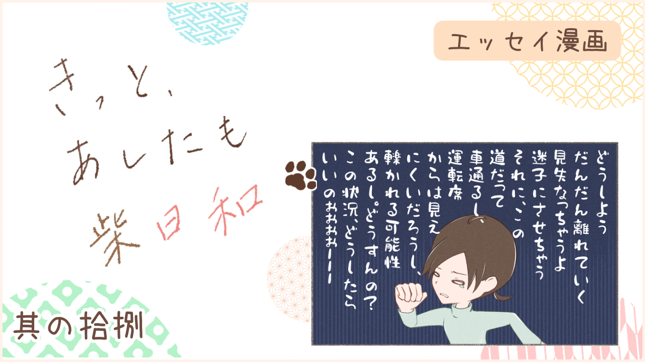 柴犬との暮らしをエッセイ漫画で紹介。『きっと、あしたも柴日和』の第18話。アイキャッチ